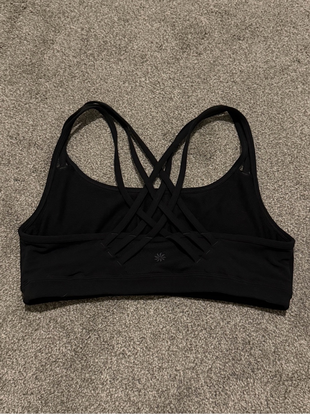 Athleta Black Crisscross Back Sports Bra